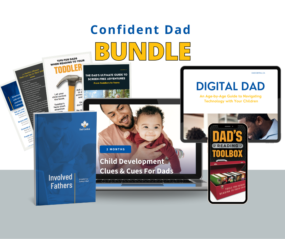 Confident Dad Bundle gives you practical, age-by-age guidance for every stage — from newborns to teens.